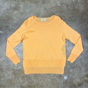 Zara Lightweight Knit tangerine Sweater